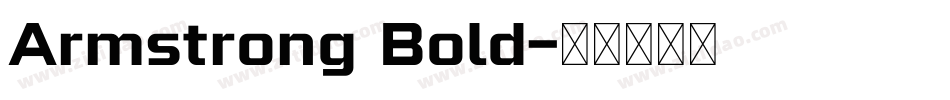 Armstrong Bold字体转换